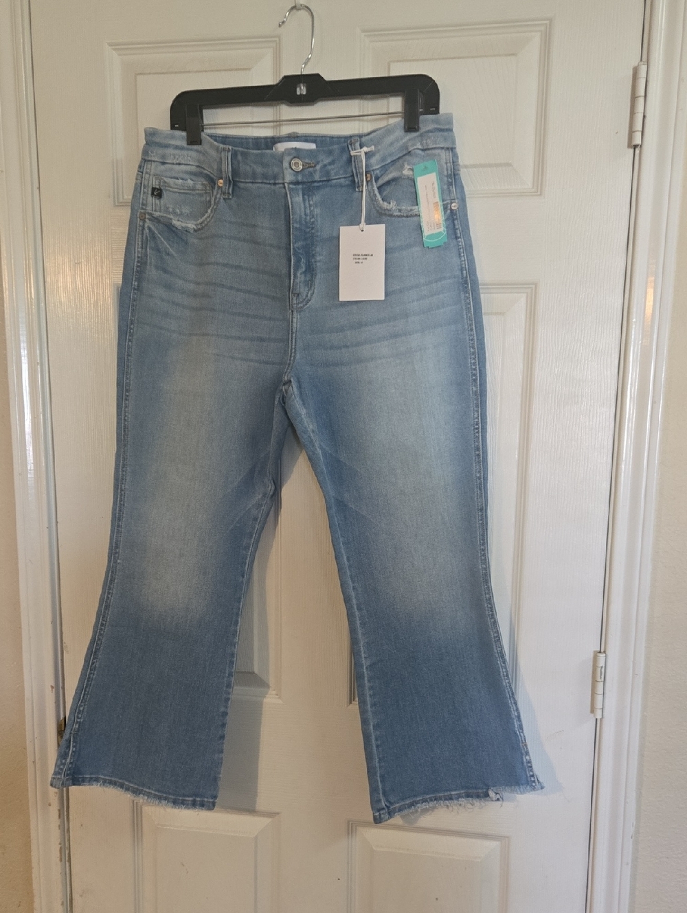 KanCan Light Blue Cropped Flare Jeans